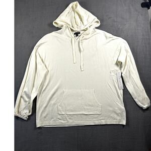 NWT‎ Tribal Long Sleeve Hoodie Sweatshirt Size XL Cream Soft Cozy